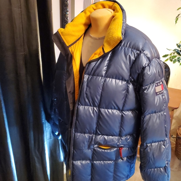 Tommy Hilfiger Other - Tommy Hilfiger Puff Jacket Blue and Yellow Lining